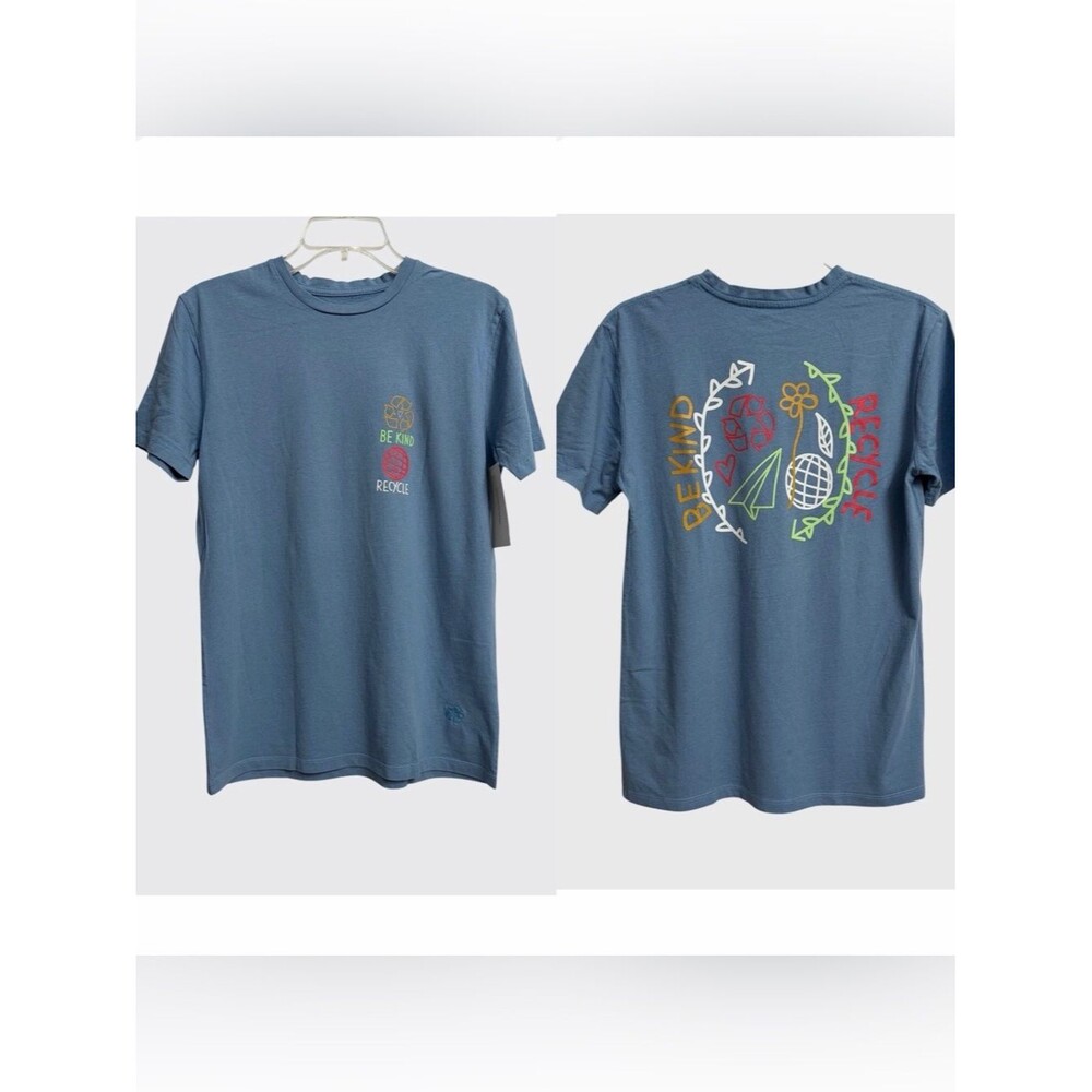 NWT Urban Outfitters Re.Purpose Be Kind Recycle T-Shirt S Blue Comfy Soft Tee
